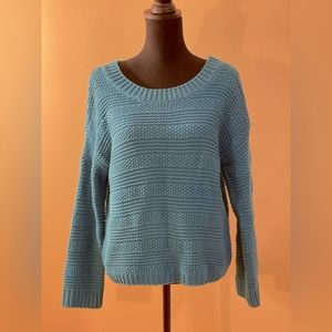 Ann Taylor Loft Sweater w/ layered necklace